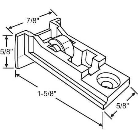 Strybuc Sliding Window Roller Assembly 900-10606
